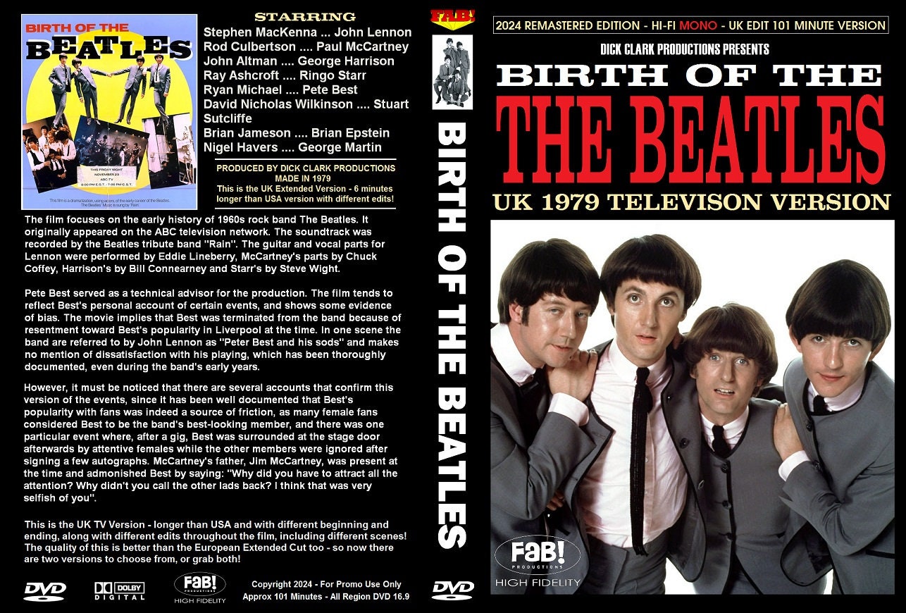 The Beatles: Birth of the Beatles 1979 UK TV Version DVD - Etsy