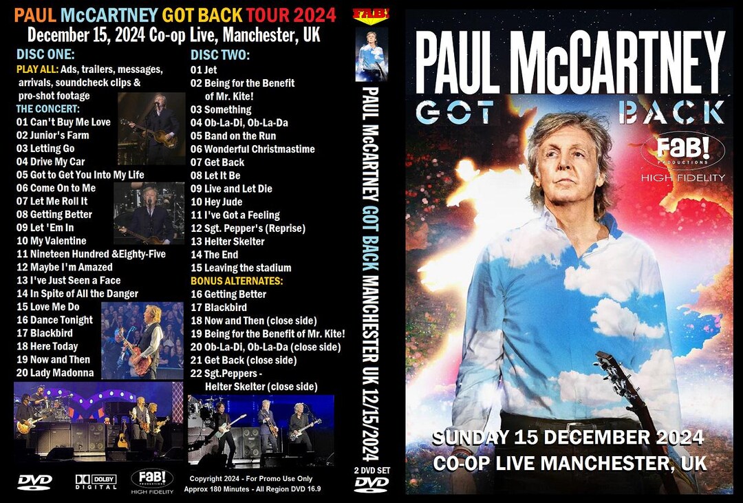 PAUL McCARTNEY GOT BACK 2024.12.19 VIP非売