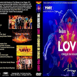El espectáculo LOVE de los Beatles del Cirque Du Soleil, filmado en DVD HD