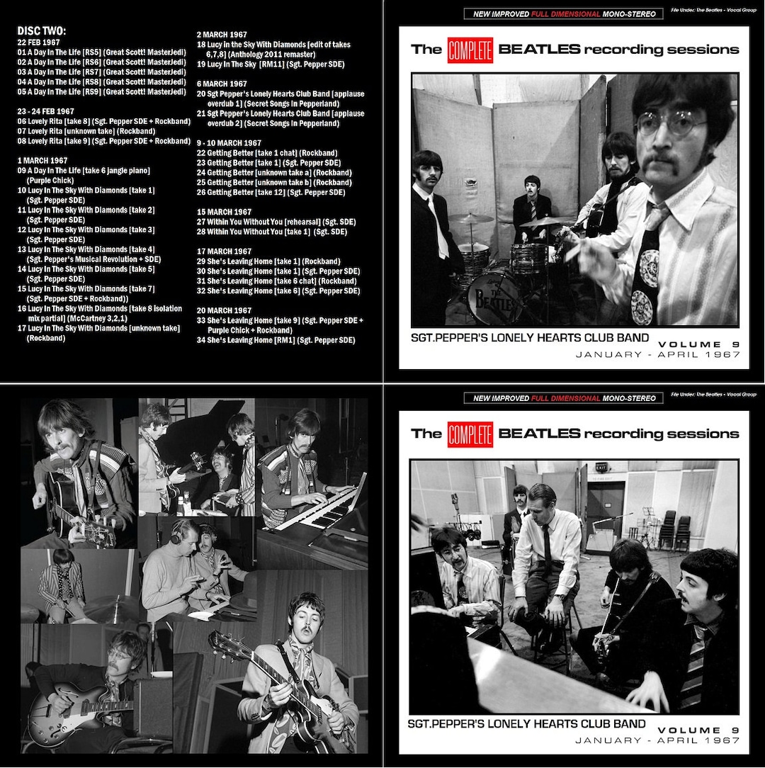 THE BEATLES: the Complete Recording Sessions Vol.9 1967 Sgt