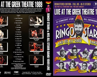 RINGO STARR & His All Starr Band: Greek Theatre La Ca 1989 Pro Shot DVD