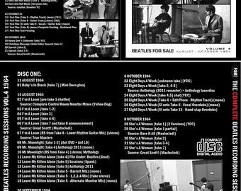 THE BEATLES: The Complete Recording Sessions Vol.4 1964 Beatles For Sale 2 CD