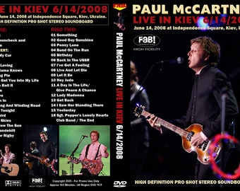 PAUL MCCARTERNEY Live In Kiev, Ukraine 14.6.2008 2 DVD