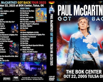 PAUL Mccartney Got Back Tulsa OK 10/22/2025 2 DVD - Etsy