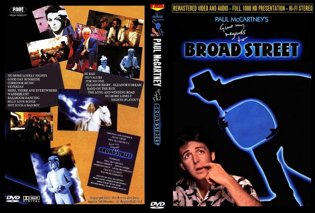 PAUL Mccartney: Give My Regards to Broad Street 1984 4oth