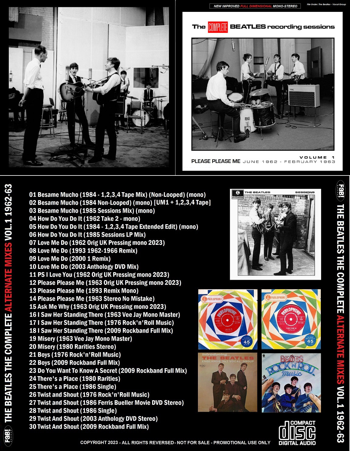 The Beatles the Complete Alternate Mixes Vol.1 1962-63 CD - Etsy