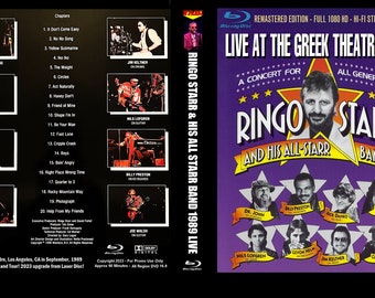 RINGO STARR & HIS All Starr Band: Greek Theatre La Ca 1989 Pro Shot Blu-Ray