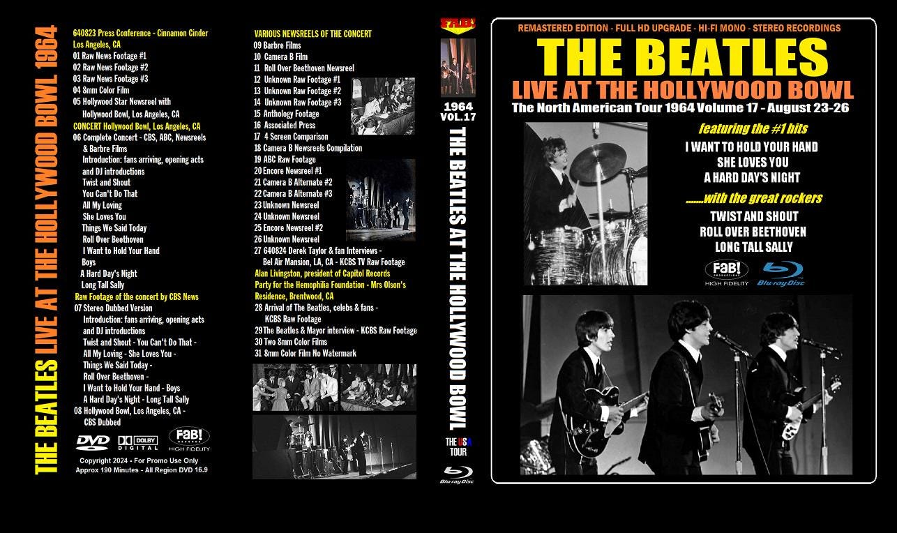 The BEATLES: Live at the HOLLYWOOD Bowl USA Tour 1964 Vol.17 Blu