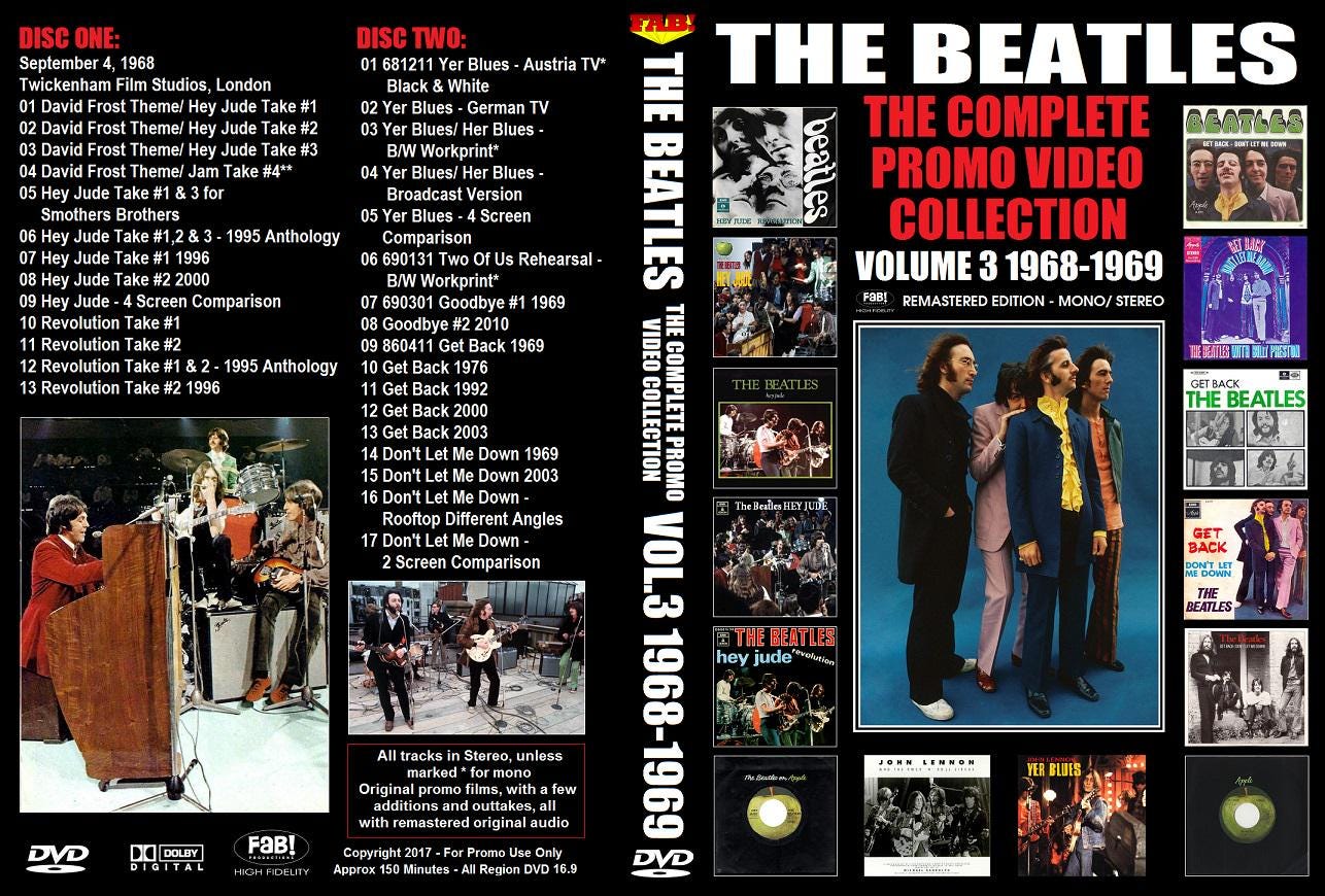 ザ・ビートルズ：プロモ・ビデオ・コレクション Vol.3 1968-1969 2枚組 