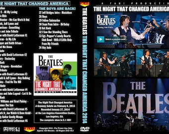THE BEATLES the Night That Changed America 2014 DVD - Etsy