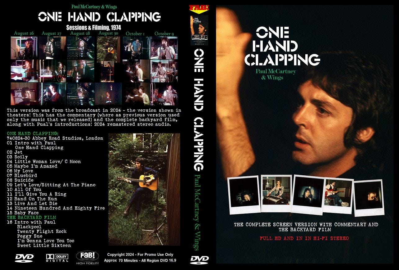 PAUL MCCARTNEY & WINGS: One Hand Clapping Broadcast Version 2024
