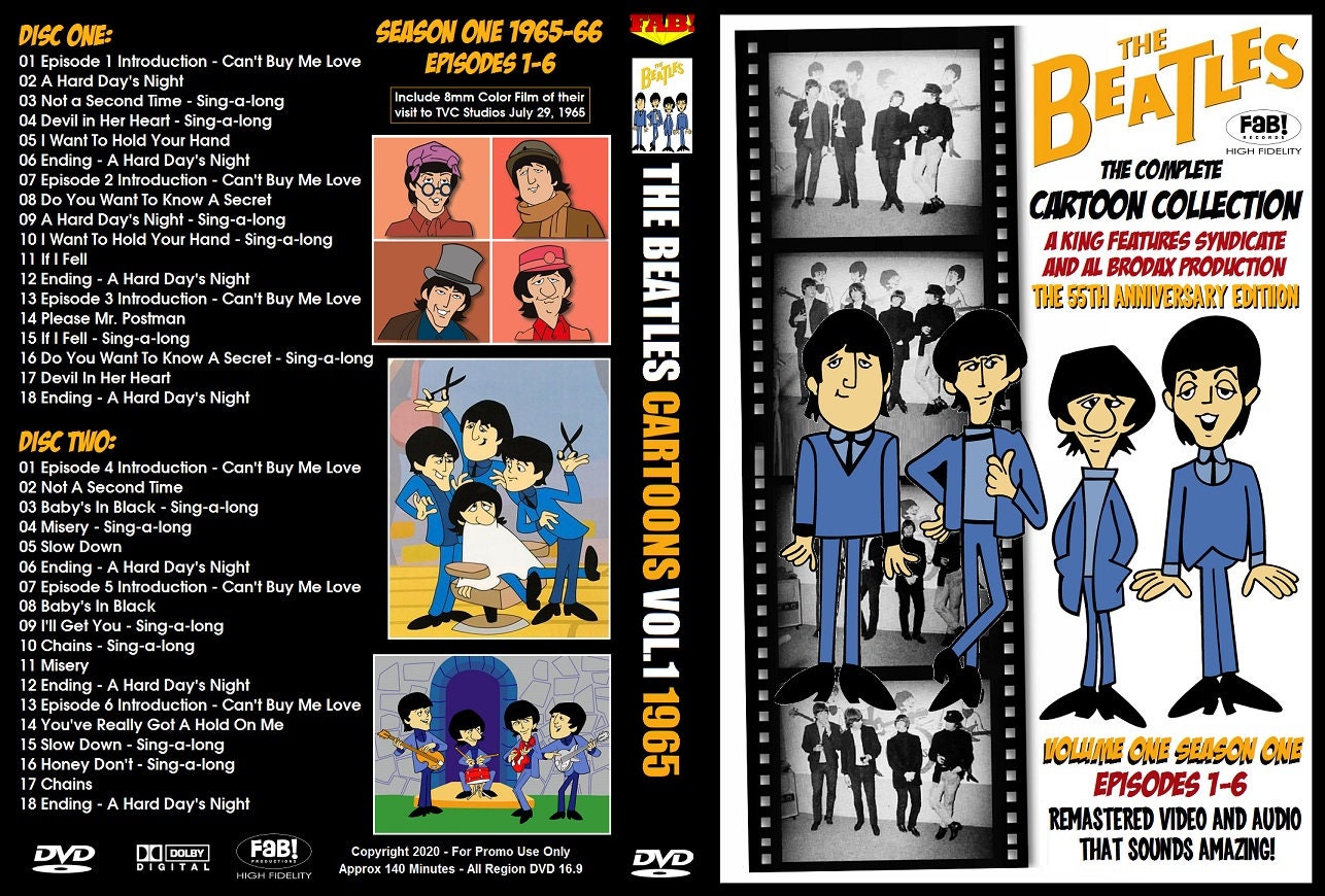 CARTOONS BUNDLE 2 DVD - the Beatles - Remastered 55TH