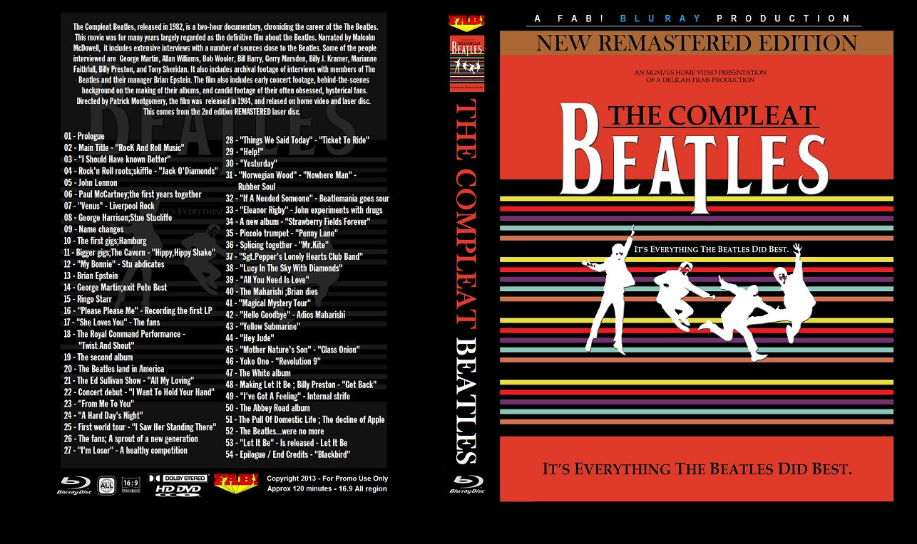 ミュージック THE COMPLEAT BEATLES The Beatles – The Compleat Beatles MGM/US NJL50166 Laserdisc