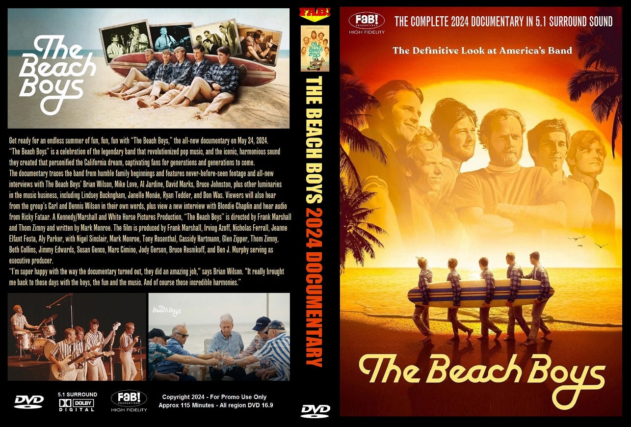 The Beach Boys Documentary DVD (2024) Brian Wilson Lindsey