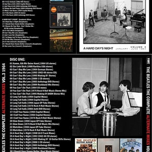 THE BEATLES: The Complete Alternate Mixes Vol.3 1964 A Hard Day's Night 2 CD