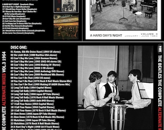 THE BEATLES: the Complete Alternate Mixes Vol.3 1964 A Hard Day's