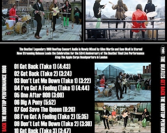 【激レア】THE BEATLES「GET BACK」PROMOTIONAL CD Rare BEATLES GET BACK JOURNALS 24K GOLD CD DIGITALLY