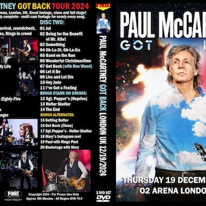 PAUL McCARTNEY Got Back London Storbritannien 19/12/2024 2 DVD