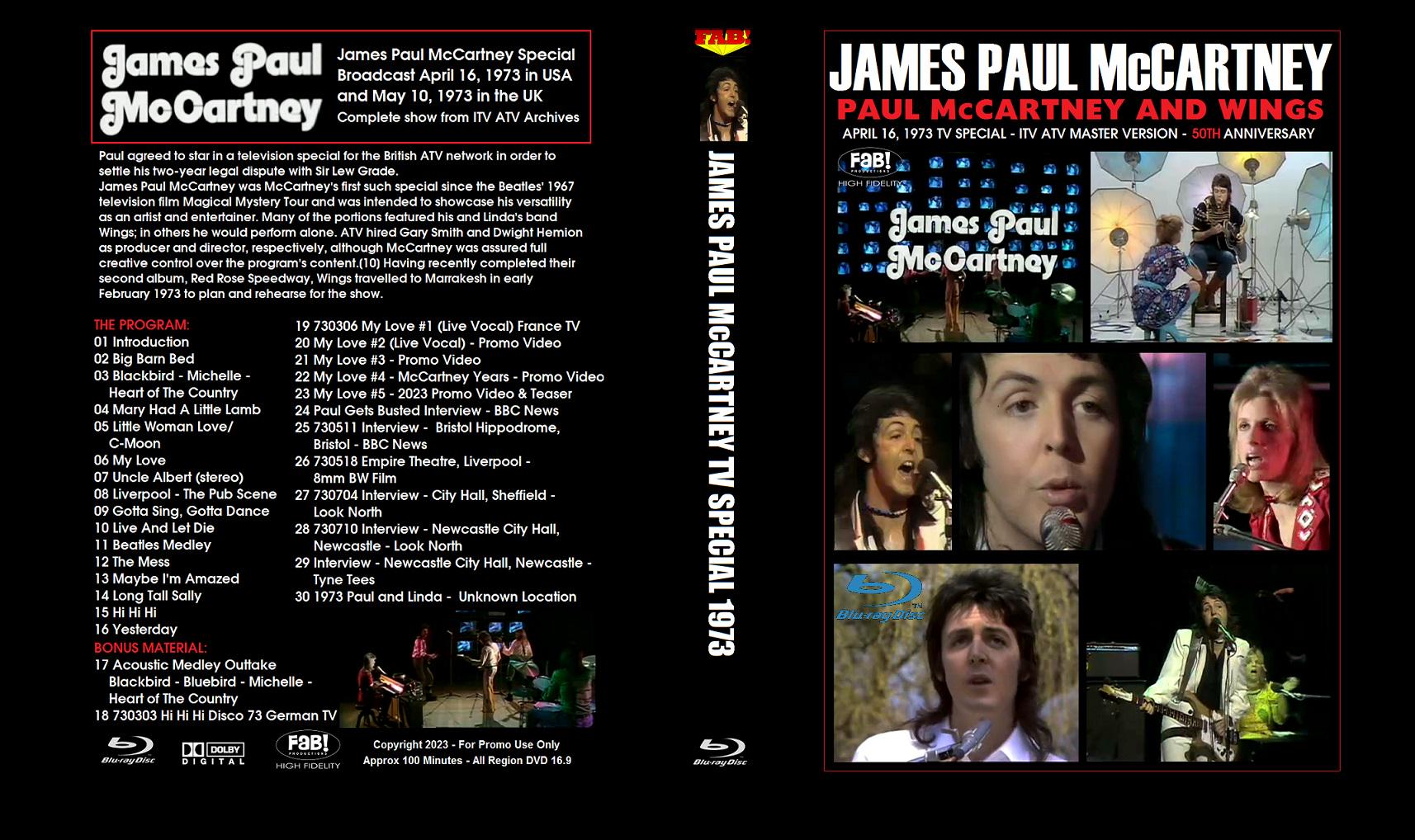 PAUL Mccartney and WINGS James Paul Mccartney 1973 Special Blu-ray