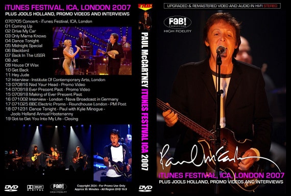 PAUL Mccartney: Itunes Festival ICA London 2007 & More Live