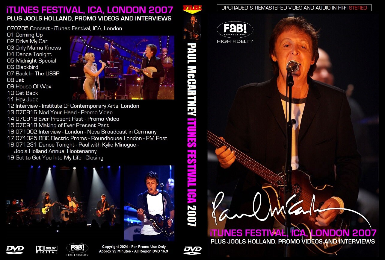PAUL Mccartney: Itunes Festival ICA London 2007 & More Live