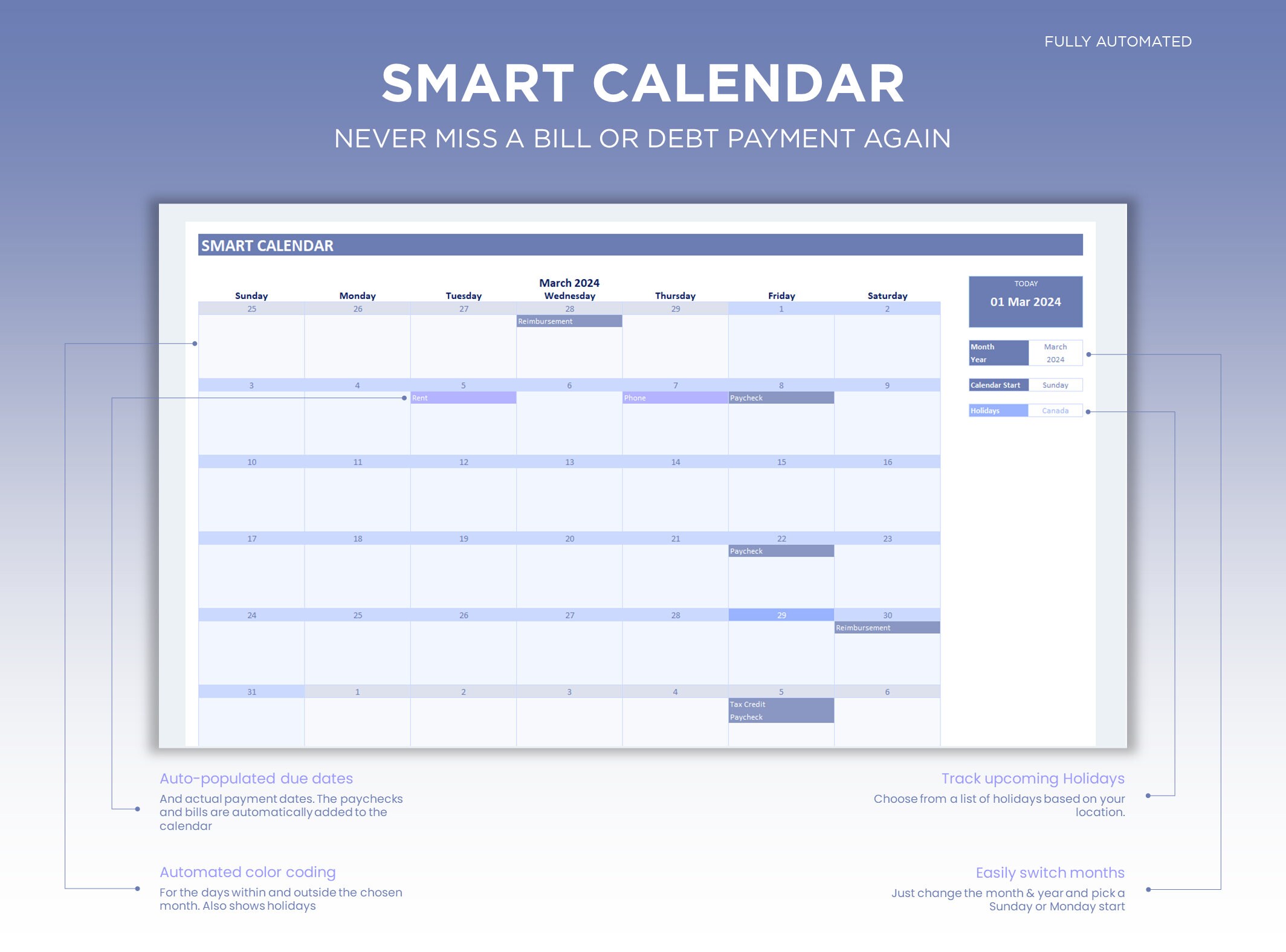 Budget Planner Excel Monthly Budget Spreadsheet, Excel Budget Template ...