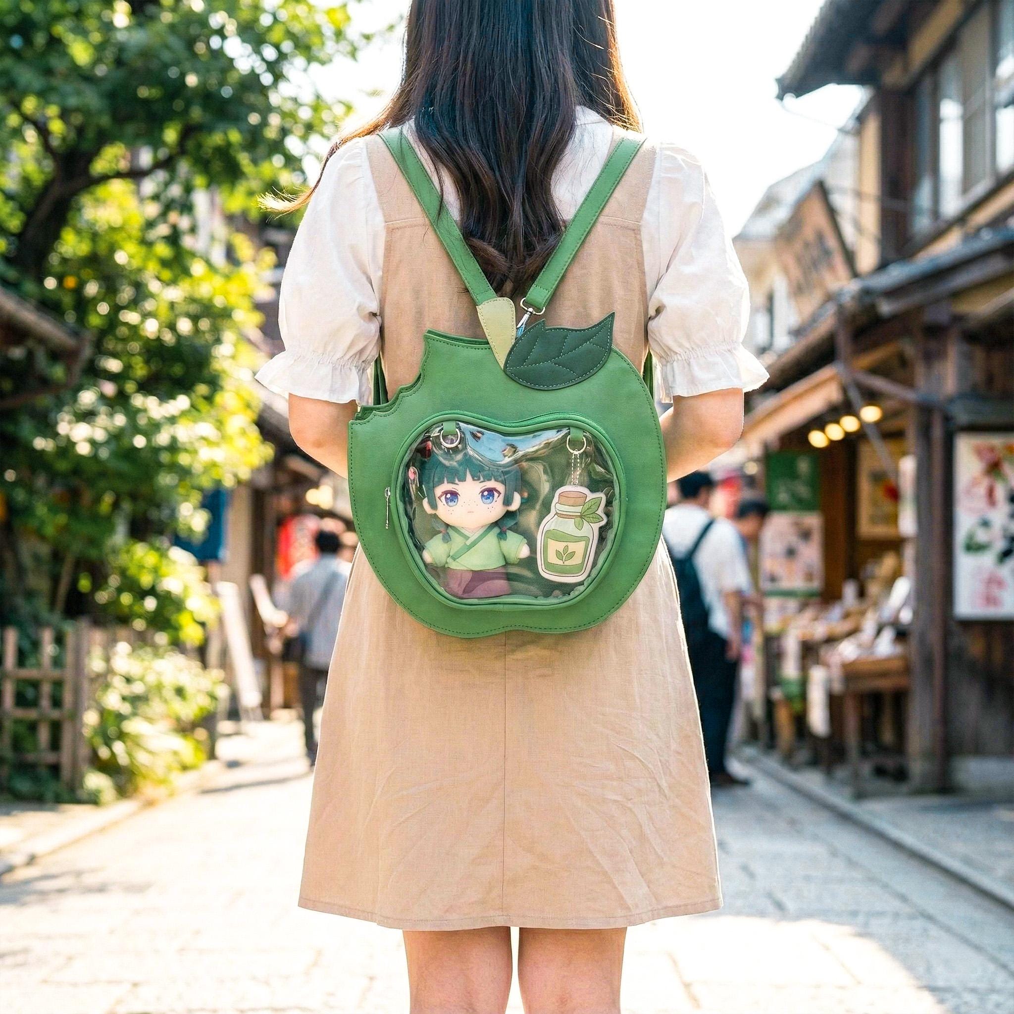Red & Green · Apple Ita Bag · 3-way Crossbody Backpack · Vegan