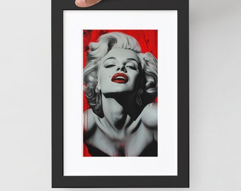 Poster encadré d'art Marilyn