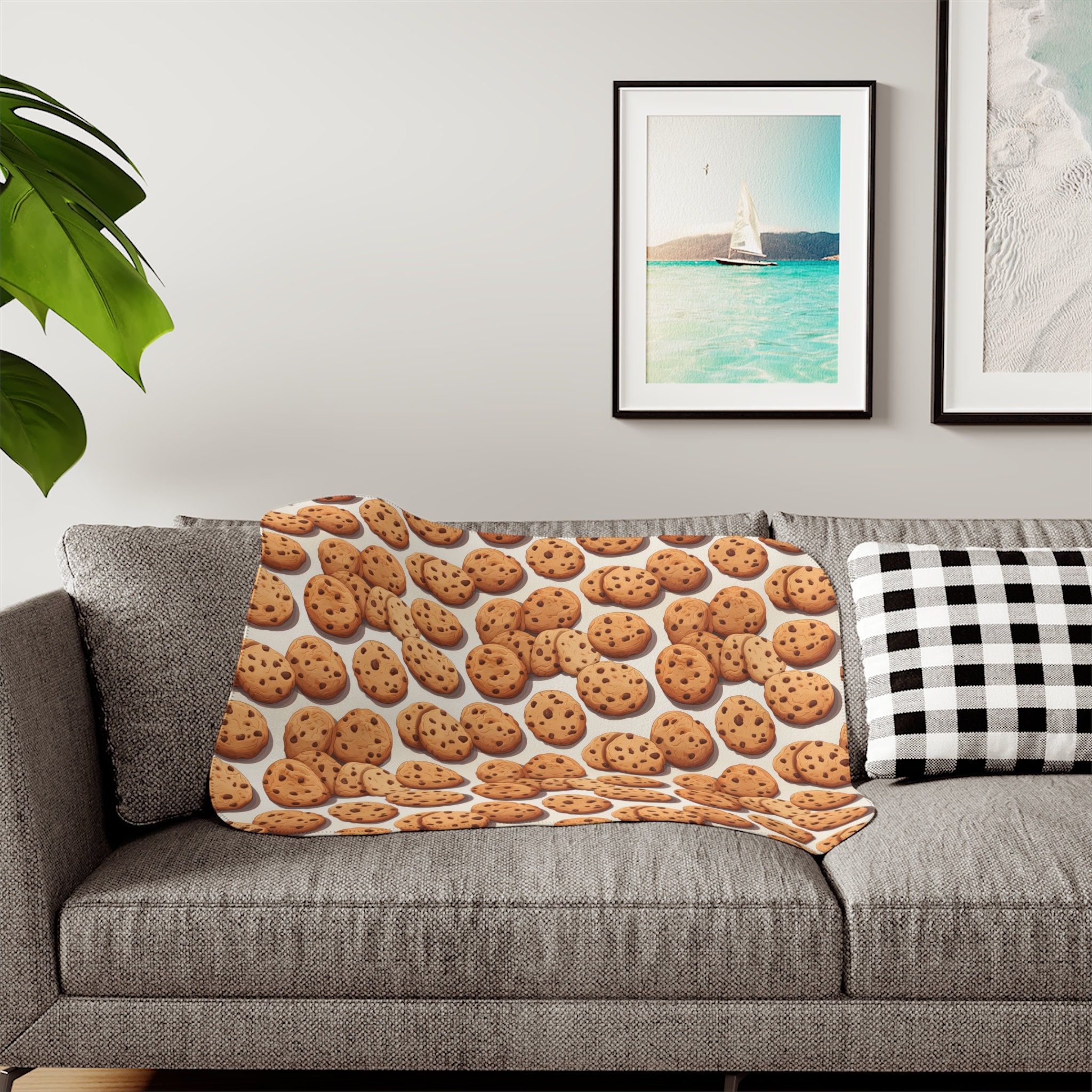 Chocolate chip cookie blanket hotsell