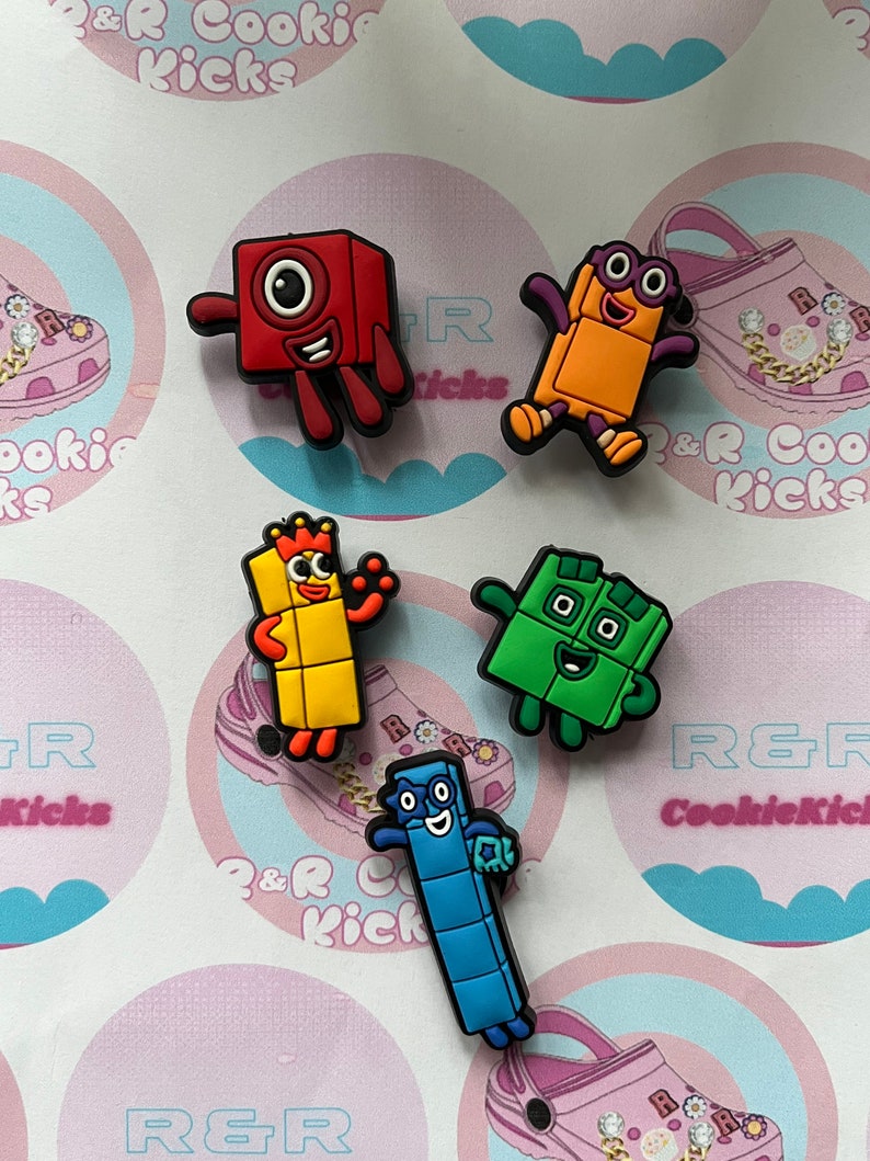 Number Blocks Croc Charms image 3