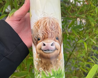 Highland Cow - Tumbler - Hello Sunshine - Hot & Cold Stainless Steel