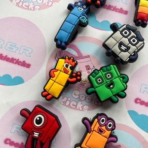 Number Blocks Croc Charms image 2