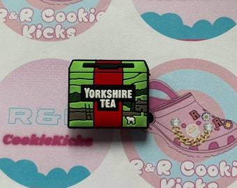 Yorkshire Tea Croc Charm- Shoe Charm