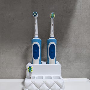 Oral-B Toothbrush and Brush Head Holder | 3D Printed Organizer for Electric Toothbrushes