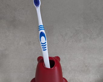 Just3dprintings Bear Toothbrush Holder | Cute 3D Printed Bathroom Organizer