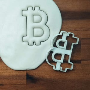 Just3dprintings Bitcoin Cookie Cutter | Fun Baking Tool for Crypto Fans