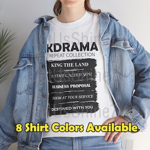 K-Drama Fan Shirt - Korean Drama Shirt | Korean Drama Lover, K Drama Addict | Personalized K Drama Shirt, K Drama Gift | K-Drama Favorites
