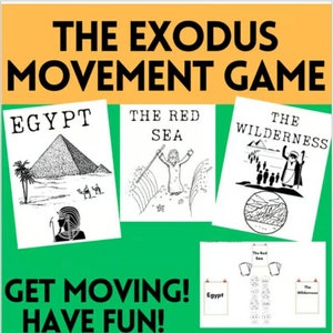 The Exodus/Moses Story Movement Game | Zondagsschool