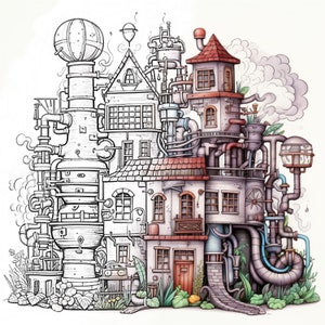 Wonky Chocolate Factory Coloring Pages