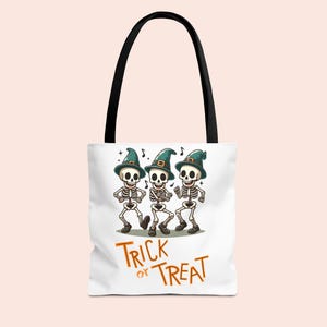 Fun Skeletons Trick-or-Treat Bag, Kids Trick or Treat tote Bag, happy halloween bag, Halloween Candy Sack, Halloween Treat Bag, treat bag