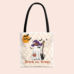 kids Halloween Tote Bag, Trick-or Treat Bag, Kids Trick or Treat Bag, happy halloween bag, Halloween Candy Sack, Halloween Treat Bag