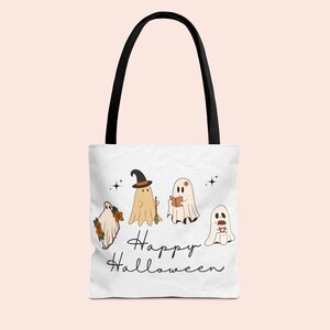 Halloween ghosts kids Halloween Tote Bag, Trick-or-Treat Bag, Kids Trick or Treat Bag, happy halloween bag, Halloween Candy Sack, Treat Bag
