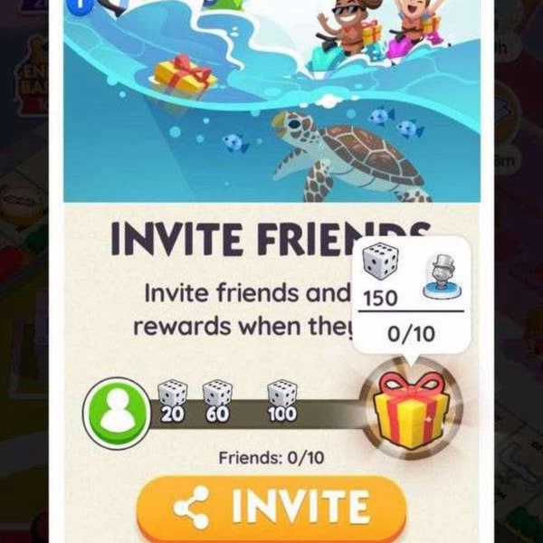 Invite Friend Bar