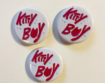 Kittyboy Button - Furry