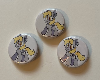 Derpy Hooves Button - My Little Pony