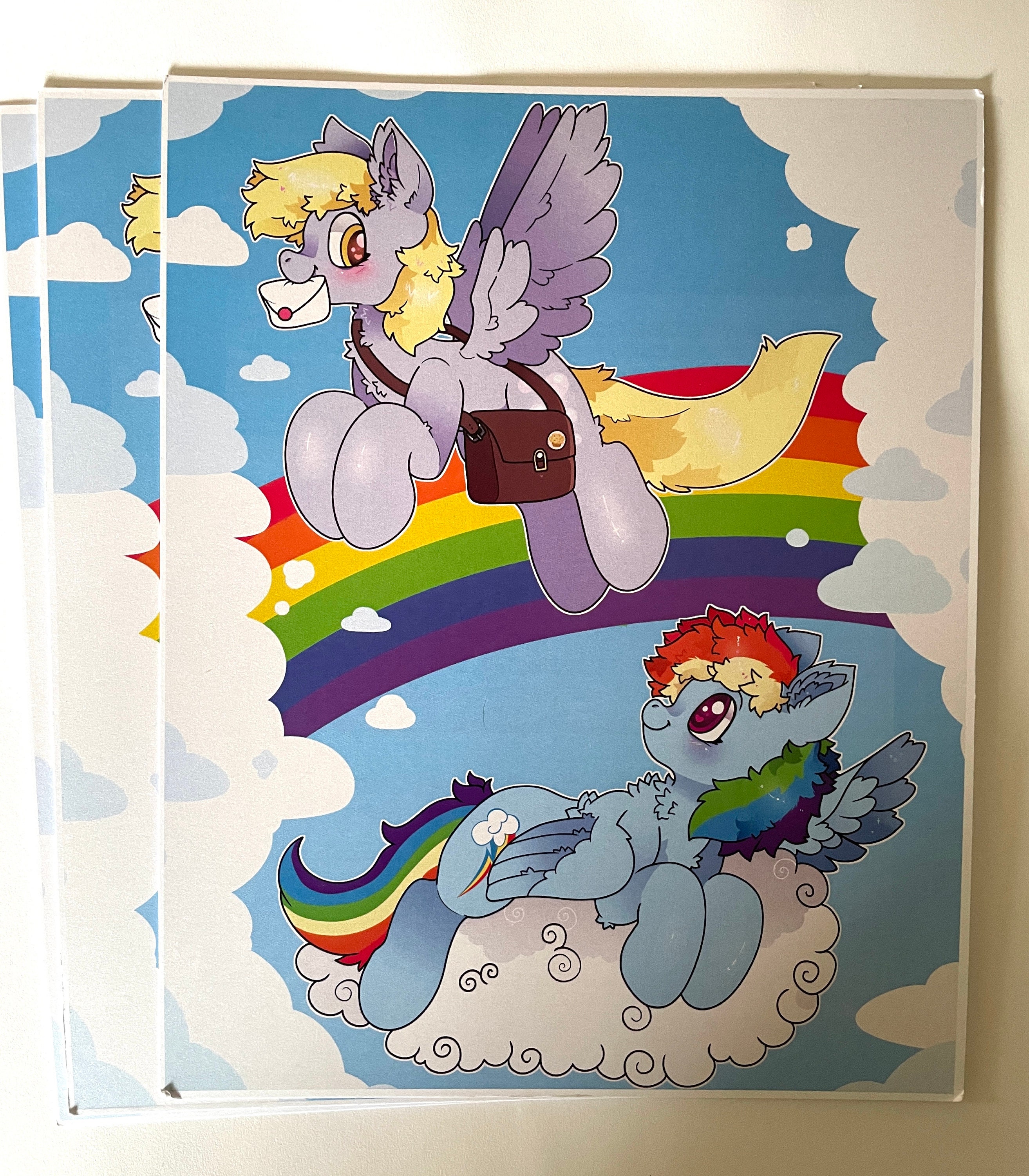 Rainbow Dash and Derpy Hooves Print My Little Pony - Etsy
