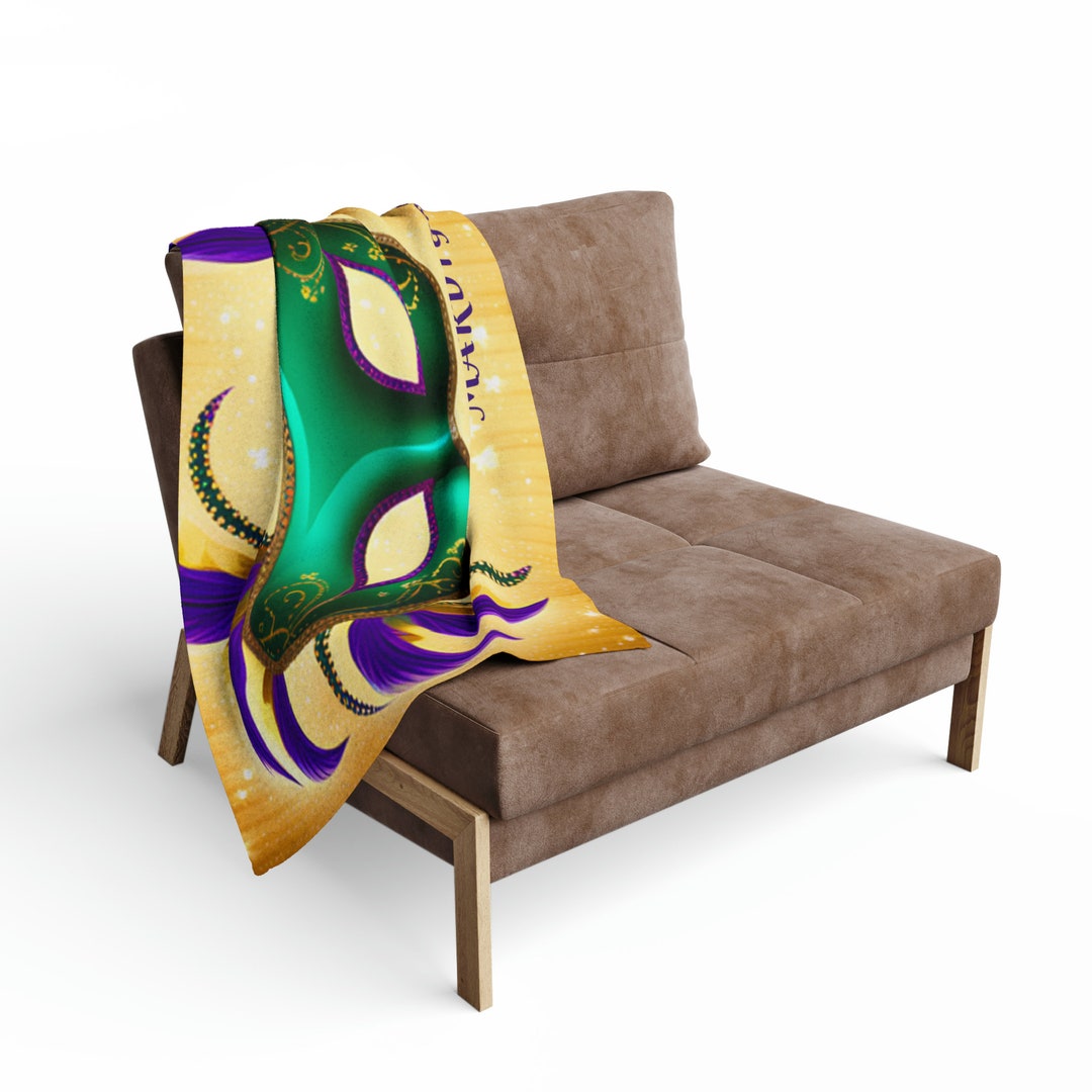 Mardi Gras Flag Blanket main image 0