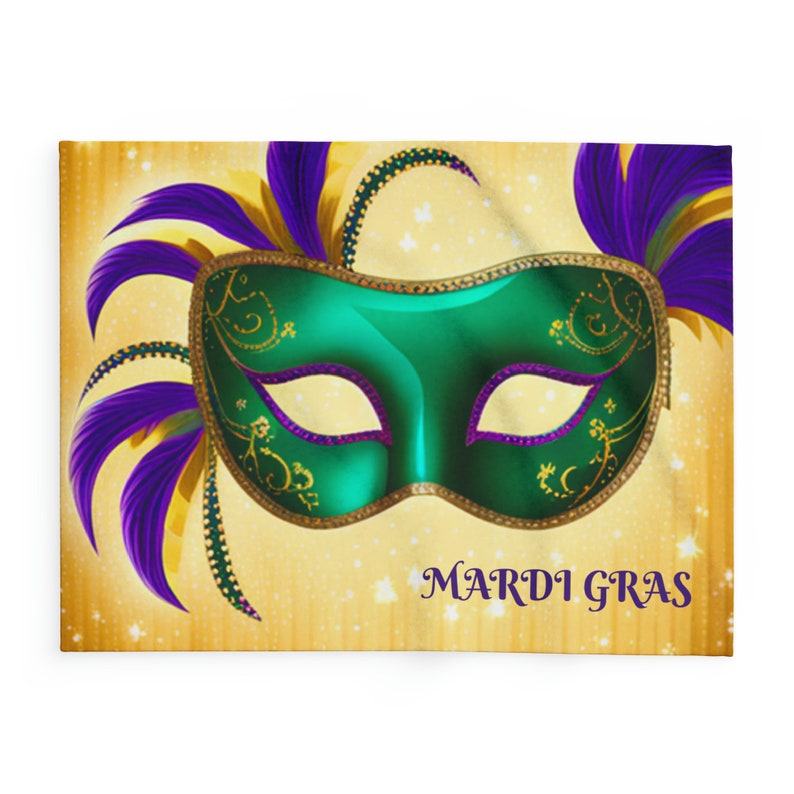 Mardi Gras Arctic Fleece Blanket Etsy
