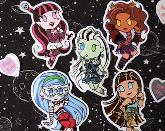 Monster Ghouls Vinyl Stickers