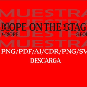 k-POP Hope on the stage, descarga, digital , png , bts 2025, hope, seul, svg, pdf, vinil, BTS